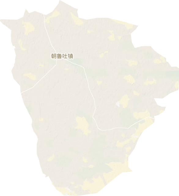 朝鲁吐镇地形图