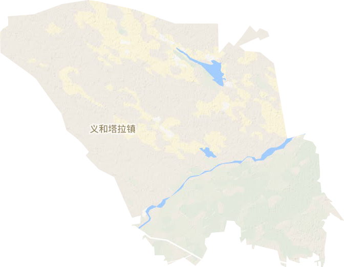 义和塔拉镇地形图