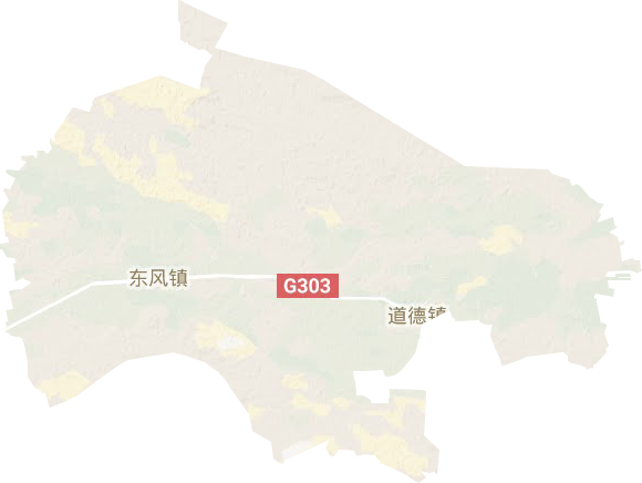 东风镇地形图