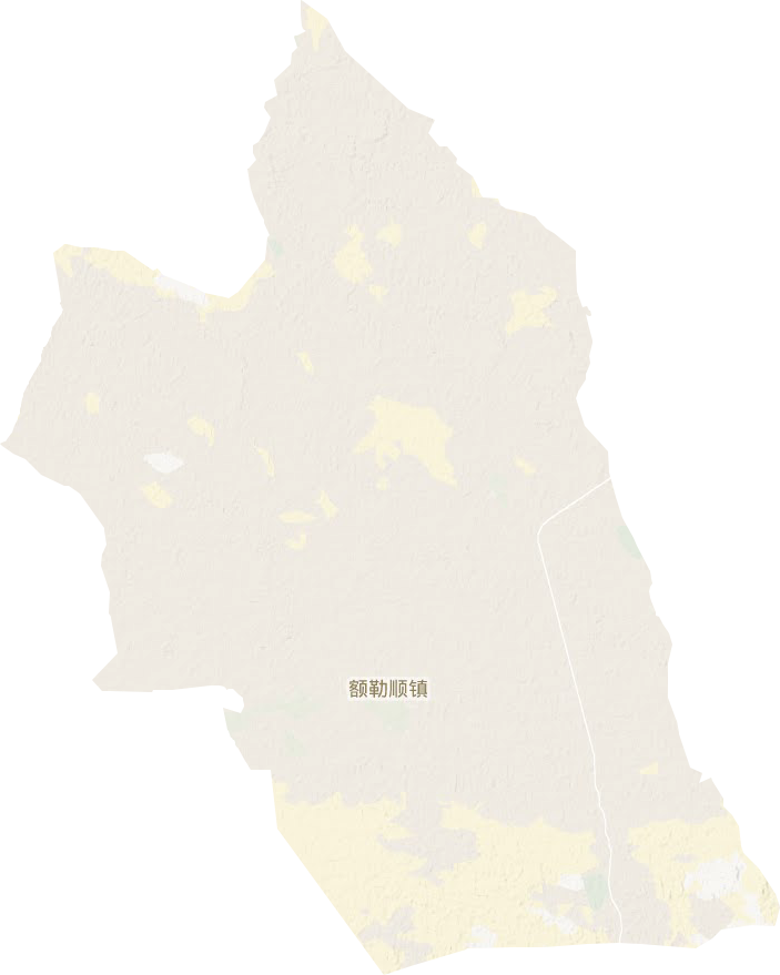 额勒顺镇地形图