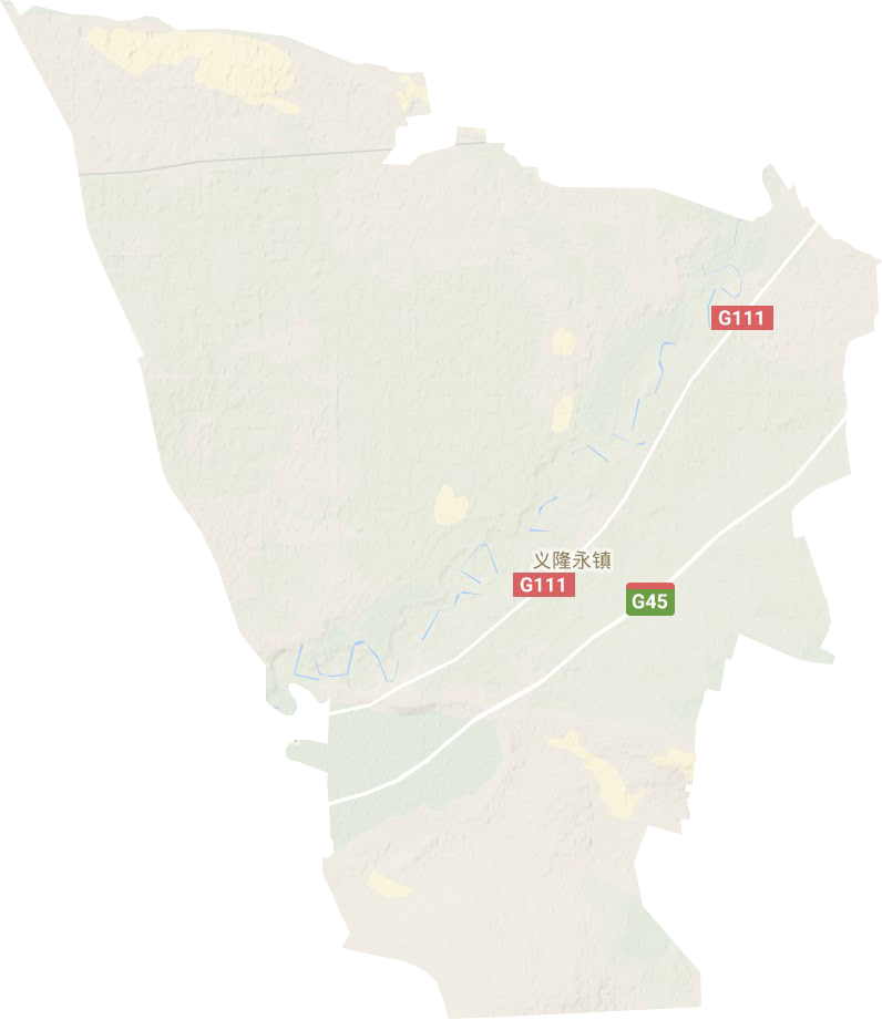 义隆永镇地形图