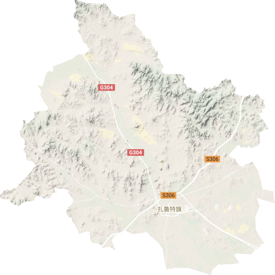 鲁北镇地形图