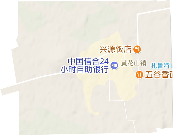 黄花山镇地形图