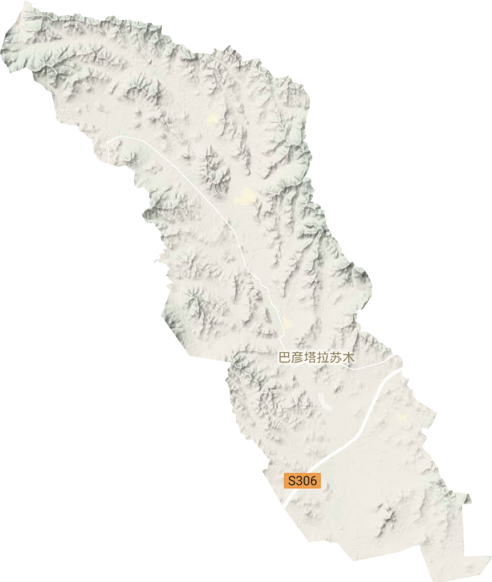 巴彦塔拉苏木乡地形图