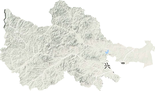 科尔沁右翼前旗地形图