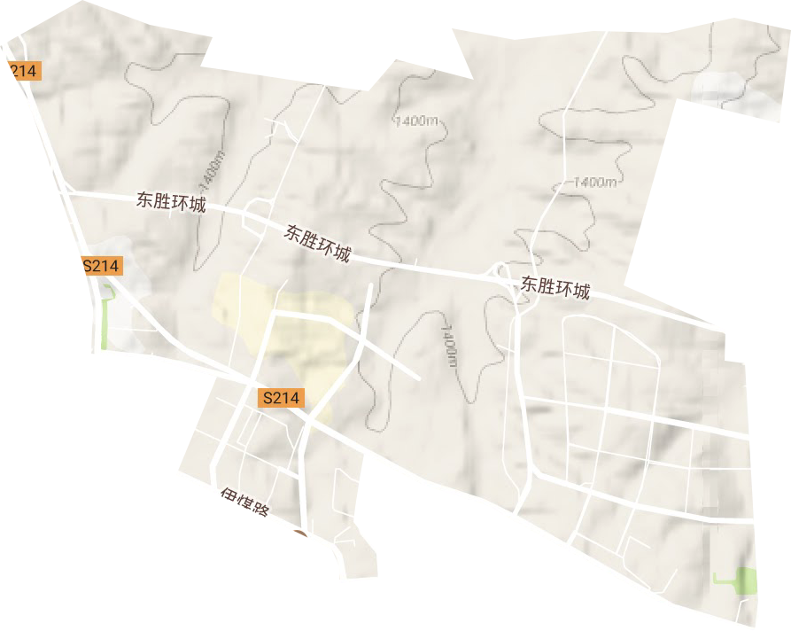 民族街道地形图