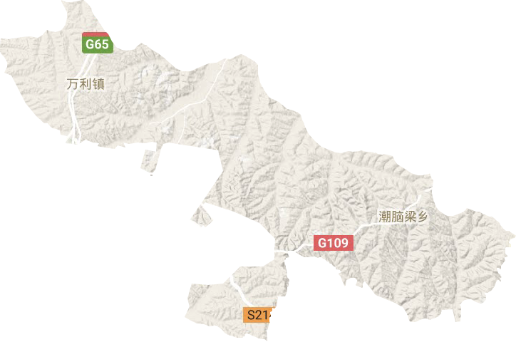 铜川镇地形图