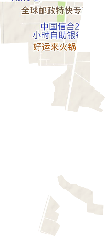 白塔街道地形图