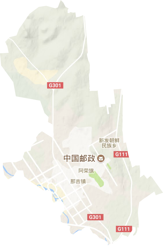 那吉镇地形图