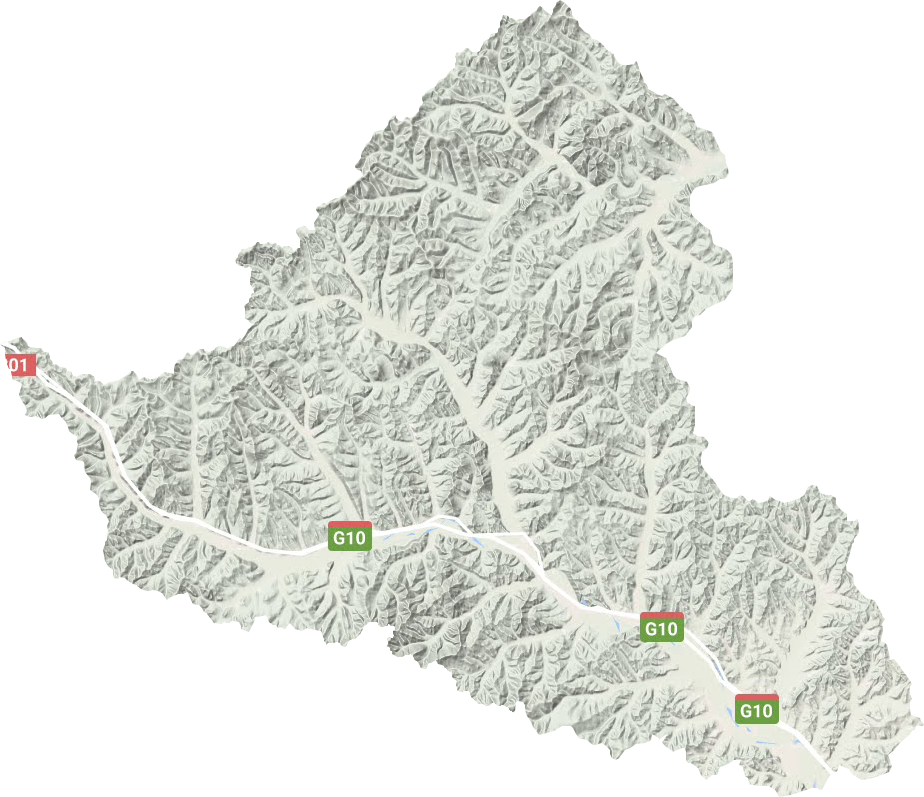 查巴奇鄂温克民族乡地形图