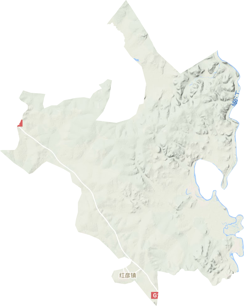 红彦镇地形图