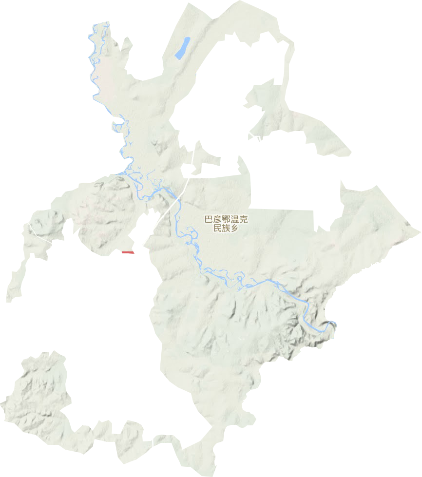 巴彦鄂温克民族乡地形图