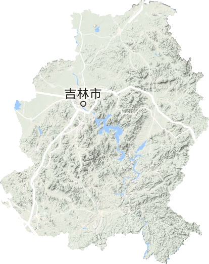 吉林市地形图