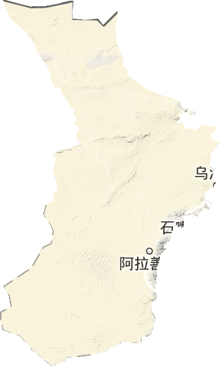 阿拉善左旗地形图