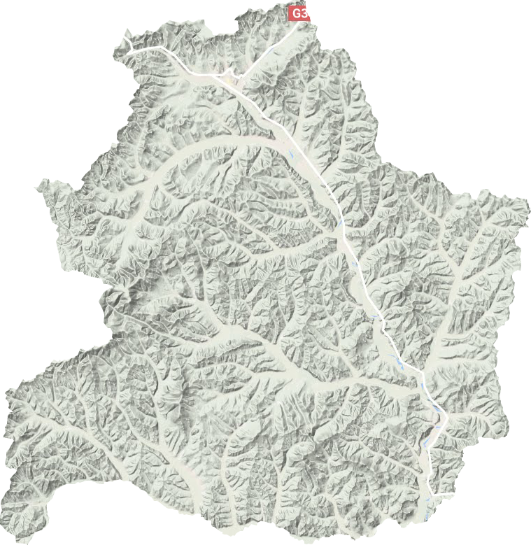 博克图镇地形图