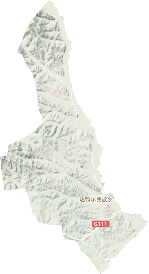 达斡尔民族乡地形图