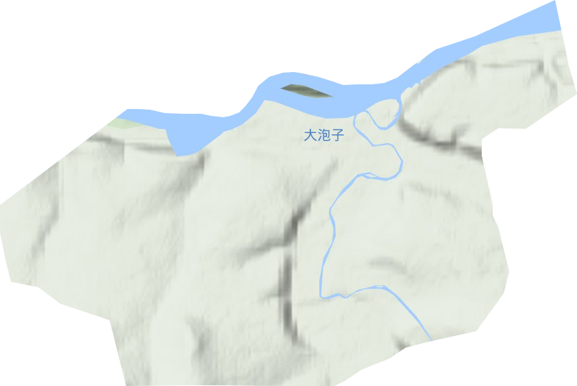 恩和哈达镇地形图