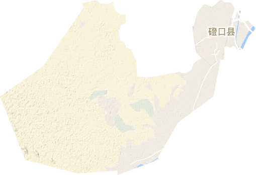 巴彦高勒镇地形图
