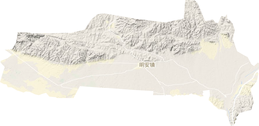明安镇地形图