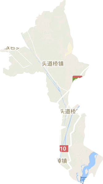 头道桥镇地形图