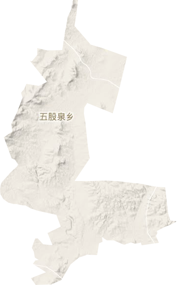 五股泉乡地形图
