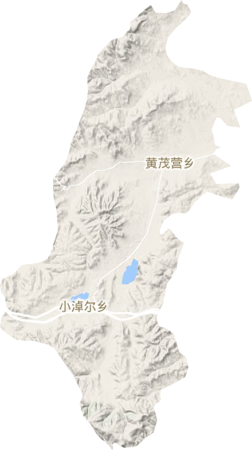 黄茂营乡地形图