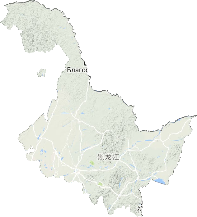 黑龙江省地形图