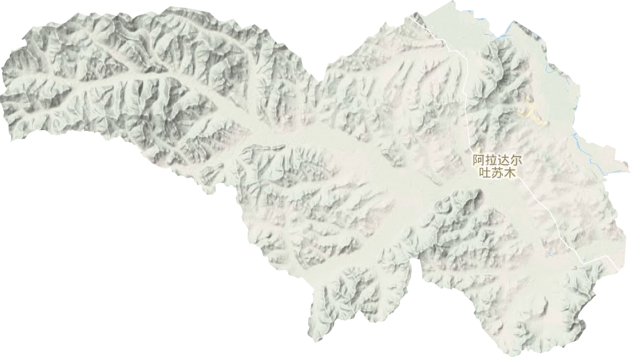 阿拉达尔吐苏木地形图