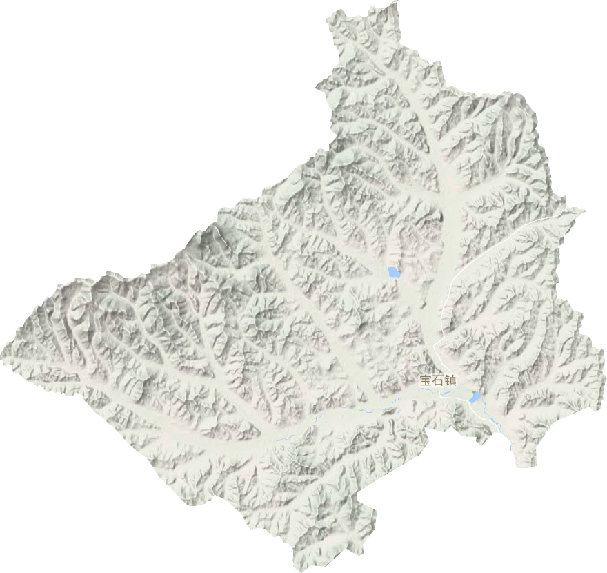 宝石镇地形图