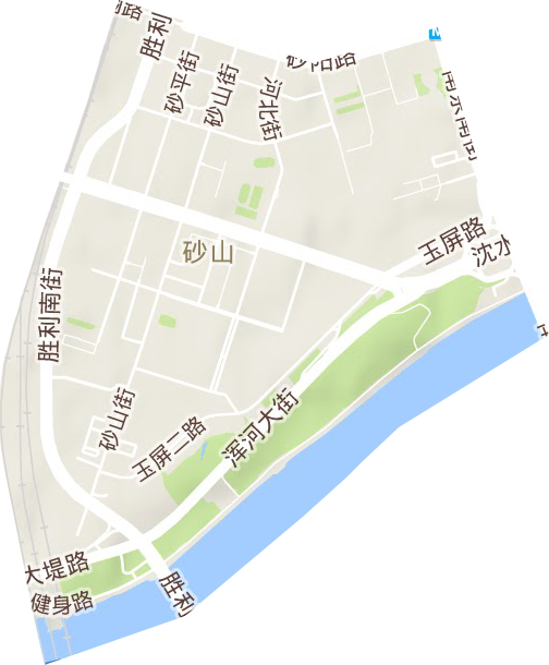 浑河湾街道地形图