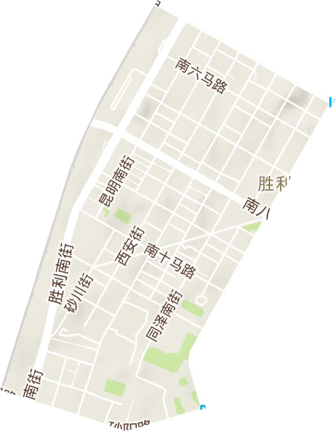 新华街道地形图