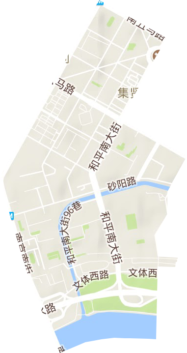 集贤街道地形图