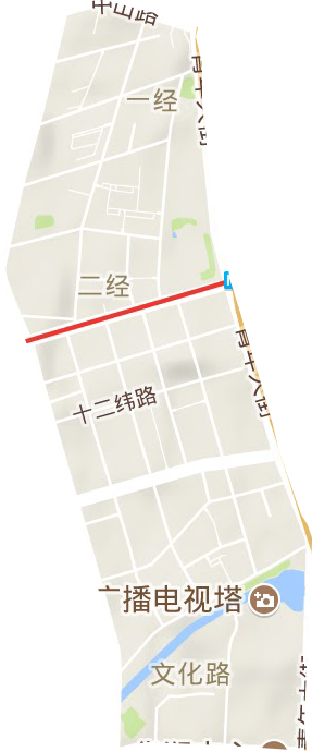 山东庙街道地形图