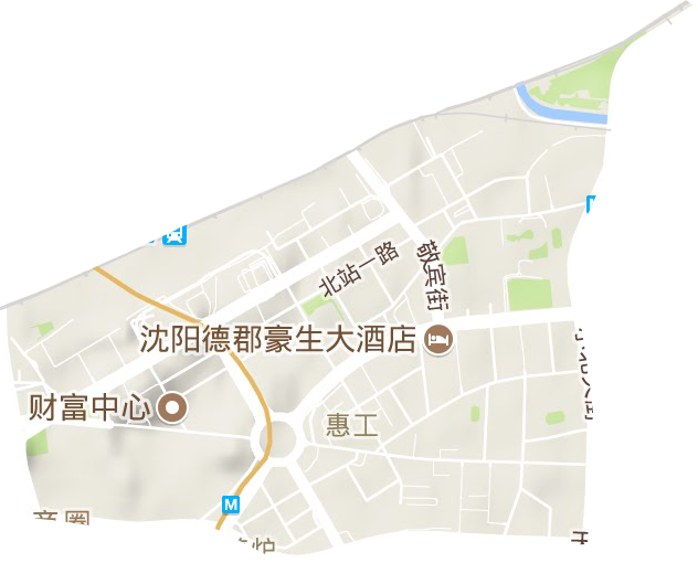 新北站街道地形图