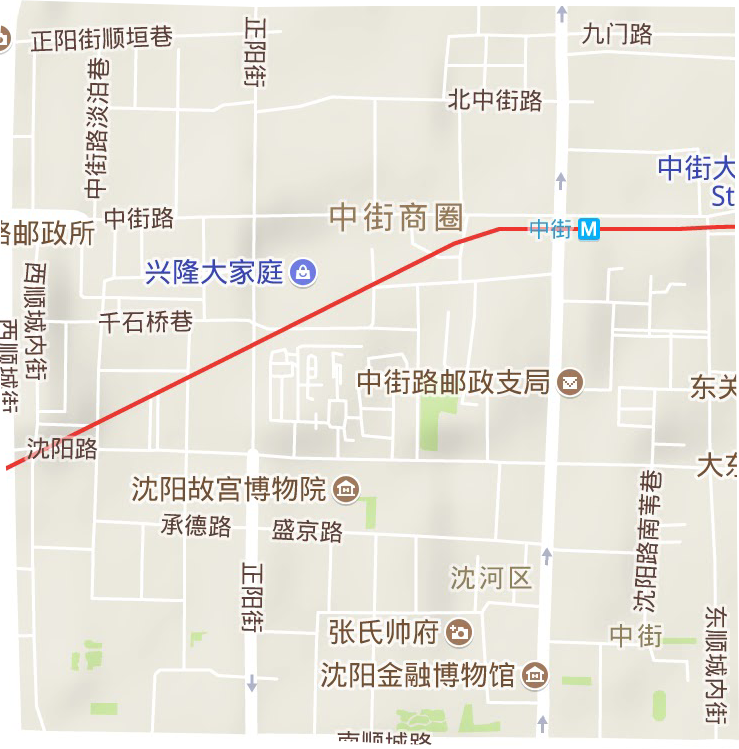 皇城街道地形图