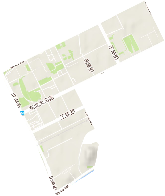北海街道地形图