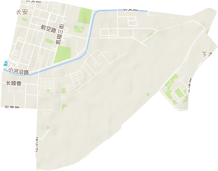 长安街道地形图