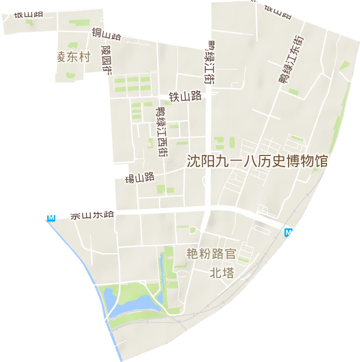 北塔街道地形图