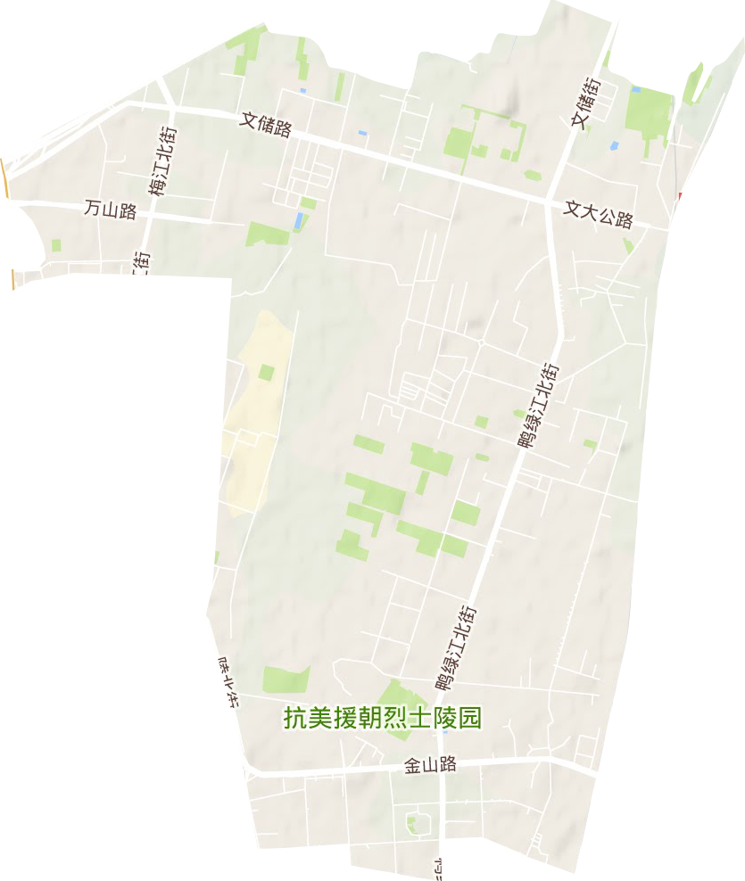陵东街道地形图
