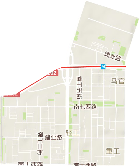 重工街道地形图