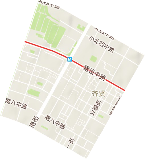 兴顺街道地形图