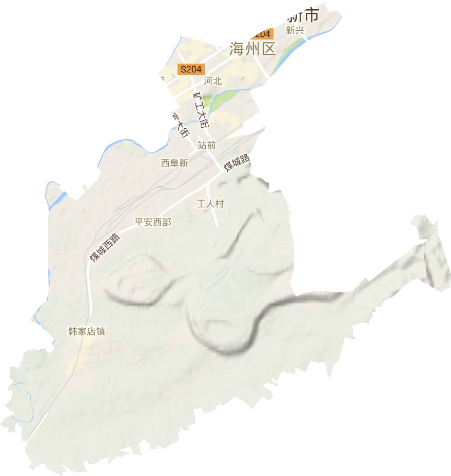 海州区地形图