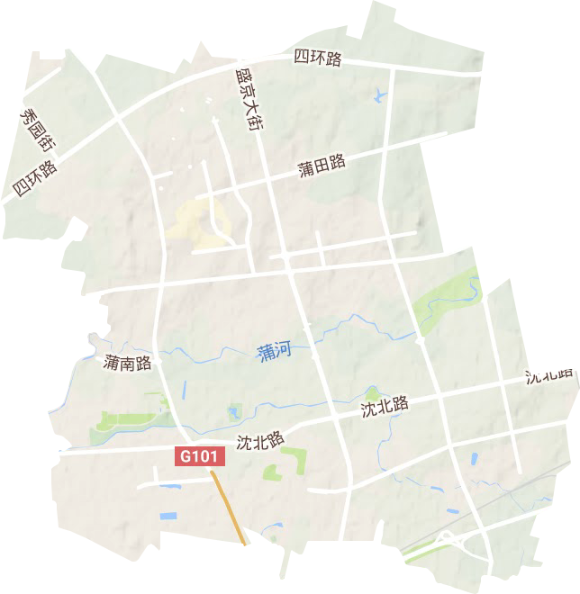 道义街道地形图