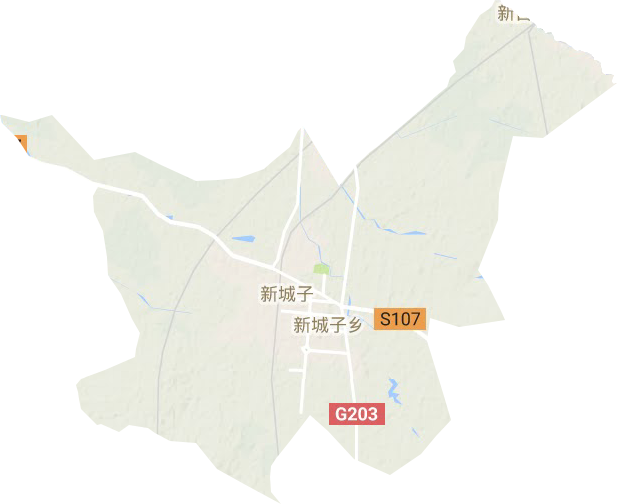 沈北街道地形图