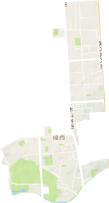 陵西街道地形图