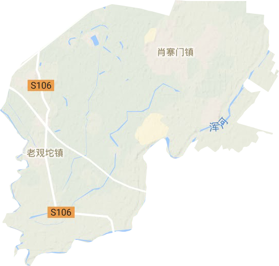 肖寨门镇地形图