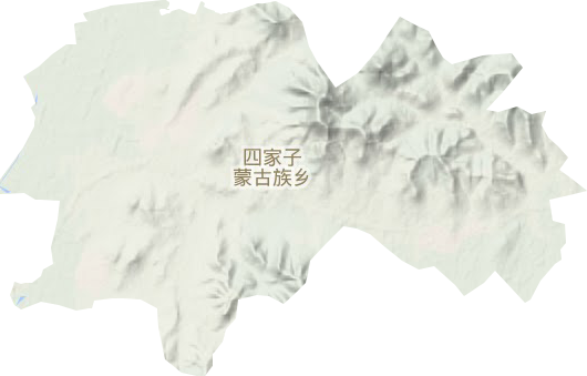 四家子蒙古族乡地形图