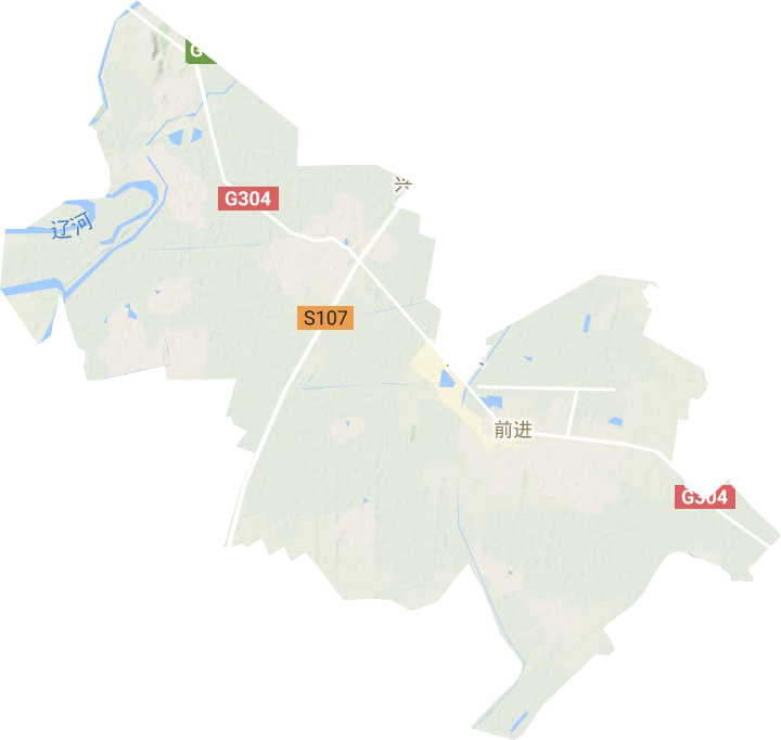 兴隆堡镇地形图