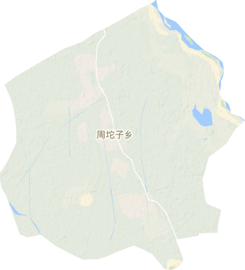 周坨子镇地形图