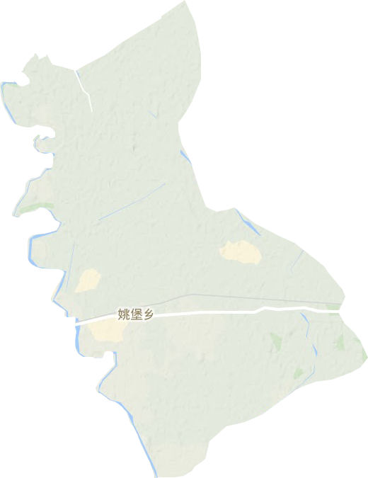姚堡乡地形图